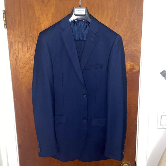 Slim Fit Navy Suit - Picture 1 of 2
